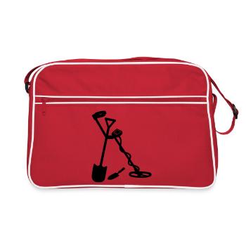 Metal detector - Retro Bag - red/white - Front