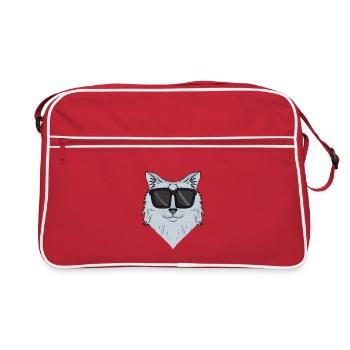 Siberian cat - Retro Bag - red/white - Front