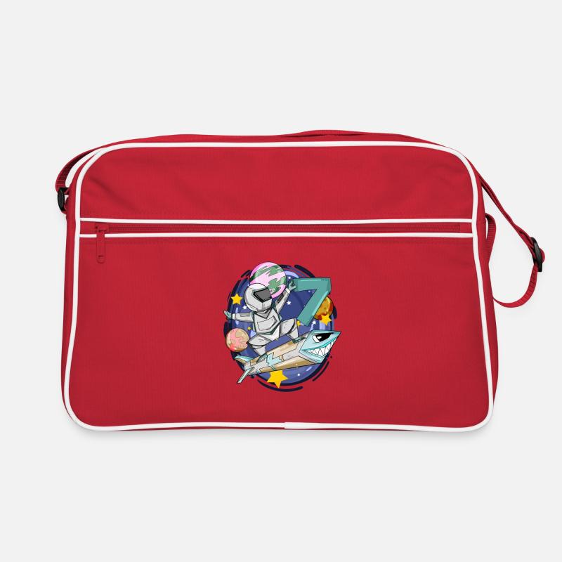 7 anniversaire Astronaut Rockets Space Sac Retro