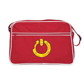 Cheese Power on Switch - Retro Bag - red/white - Front