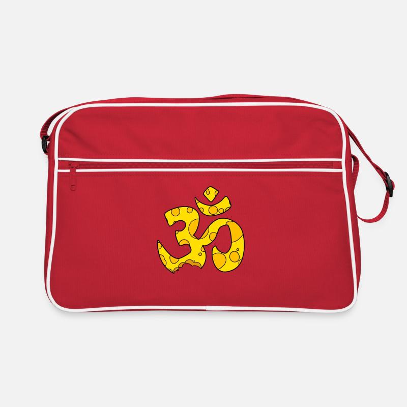 Signe OM fromage - Sac Retro - rouge/blanc