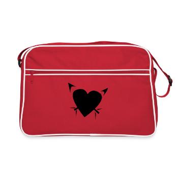 Flèche de cœur - Sac Retro - rouge/blanc - Devant