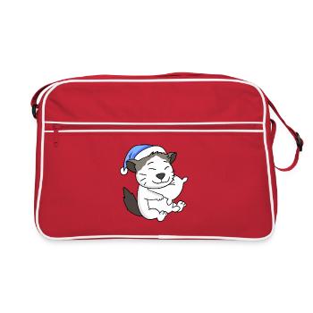 Chat race Ragdoll - Sac Retro - rouge/blanc - Devant
