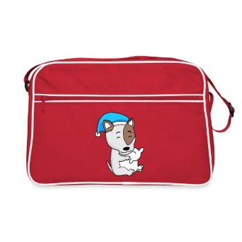 Chien Race De Chien Bull Terrier - Sac Retro - rouge/blanc - Devant