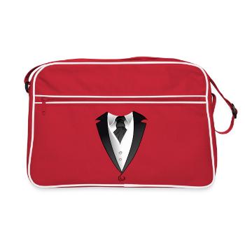 Suit Tuxedo Costume - Sac Retro - rouge/blanc - Devant