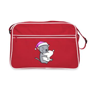 Chat race korat - Sac Retro - rouge/blanc - Devant