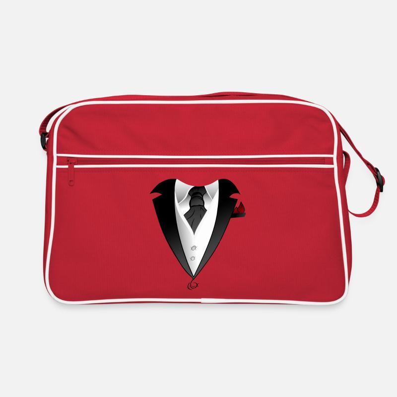 Costume avec veste cravate design Sac Retro