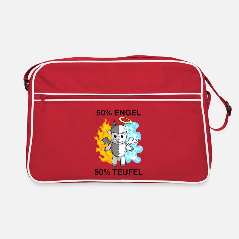 Schaf - Engel und Teufel Retro Tasche