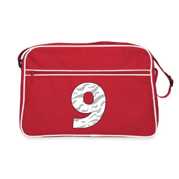 NINE - 9 - Retro Bag - red/white - Front