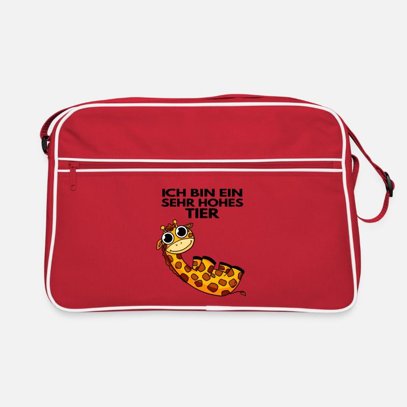 Teamleiter Giraffe Trainer Leitung Chef Retro Tasche