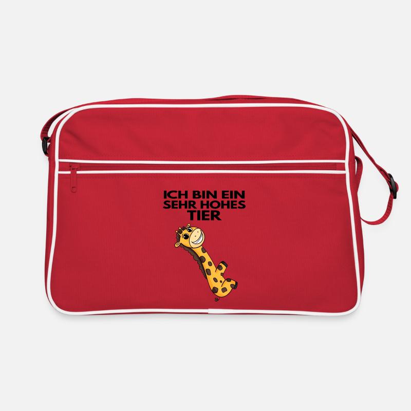 Teamleiter Giraffe Trainer Leitung Chef Retro Tasche