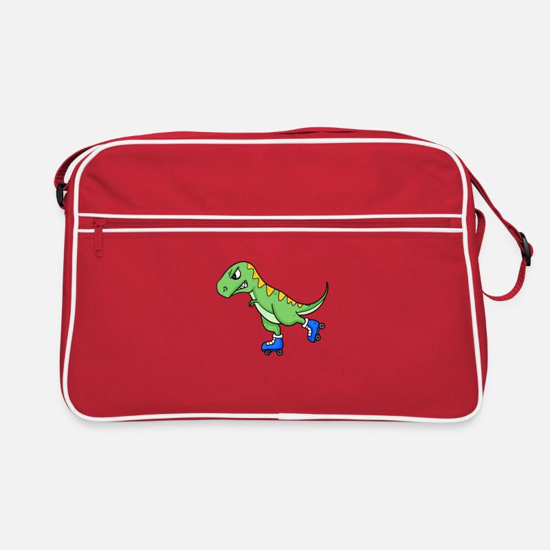 Dinosaur Skating Retro Bag