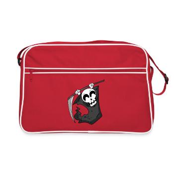 Grim Reaper est ravi - Sac Retro - rouge/blanc - Devant