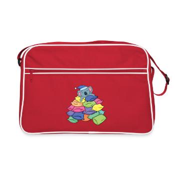 Koala et oreillers - Sac Retro - rouge/blanc - Devant