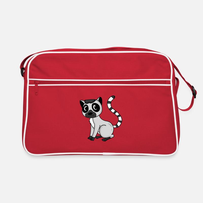Katte Lemuren Retro Tasche