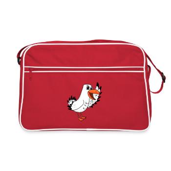 Seagull Welcome - Retro Bag - red/white - Front