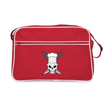 Skull Koch - Retro Bag - red/white - Front
