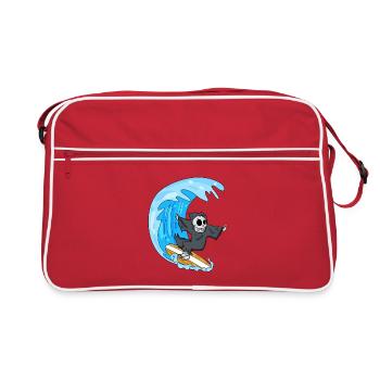 Grim Reaper Summer Surf surfboard - Retro Bag - red/white - Front