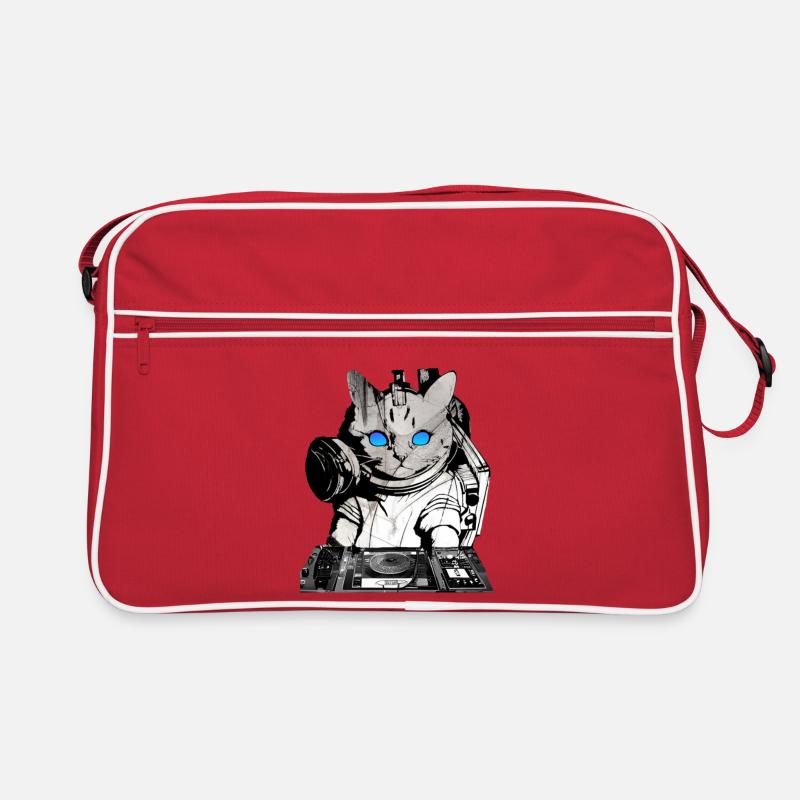 DJ cat avec table de mixage Sac Retro