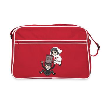 Marriage Meme Funny - Retro Bag - red/white - Front