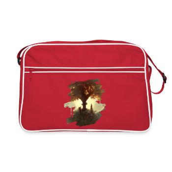 Arbre de vie - Sac Retro - rouge/blanc - Devant