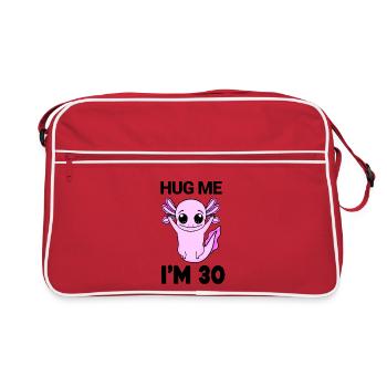30 birthday - 30 years - hug - Retro Bag - red/white - Front