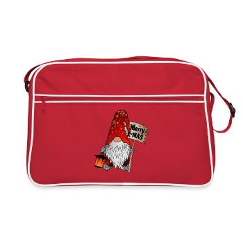 Noël Nain Noël Gnome Joyeux Noël - Sac Retro - rouge/blanc - Devant