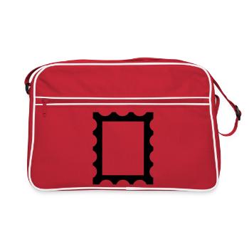 Cadre de contour de tampon - Sac Retro - rouge/blanc - Devant