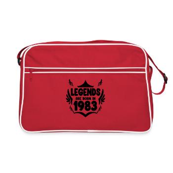 1983 - Né en 1983 - Sac Retro - rouge/blanc - Devant