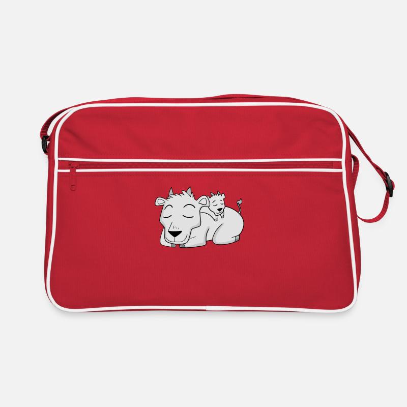 Chèvre avec bébé chèvre - Famille Sac Retro