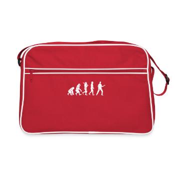 Evolution Gitarre Bassist - Retro Tasche - Rot/Weiß - Vorne