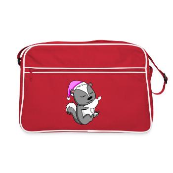 Mouffette - Sac Retro - rouge/blanc - Devant
