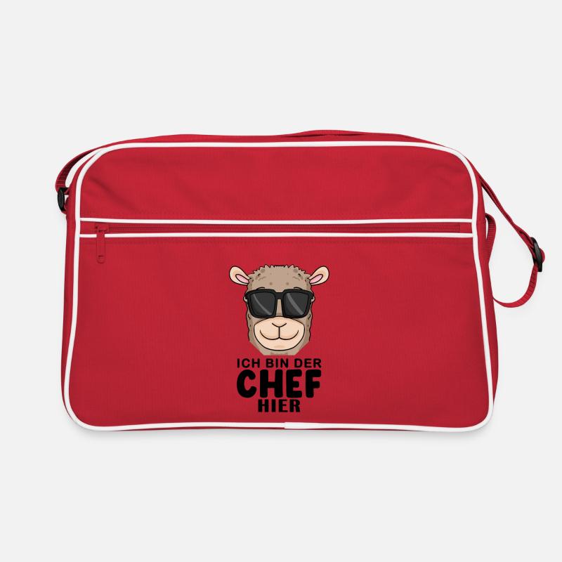 Cool Lama Chef Spruch Retro Tasche