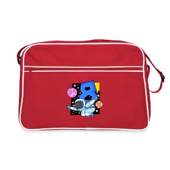 8 years old Young astronaut - Retro Bag - red/white - Front