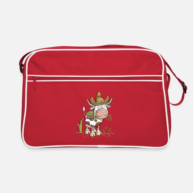 Mexico Kuh Cartoon Retro Tasche