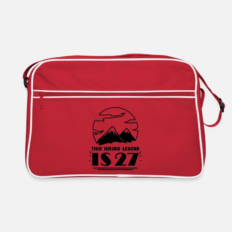 Mountain Wanderer 27th birthday 27 years old gift Retro Bag
