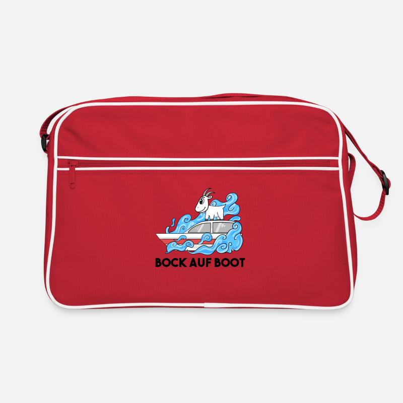 Ziege Boot Lustig Retro Tasche