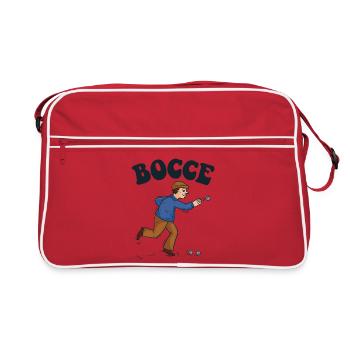 Bocce Spruch Bocce Ball mit Jack Bocci Game Bocce - Retro Tasche - Rot/Weiß - Vorne