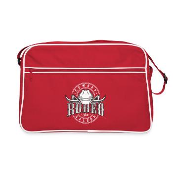 Country Saloon Western Rodeo Cowboy - Retro Bag - red/white - Front