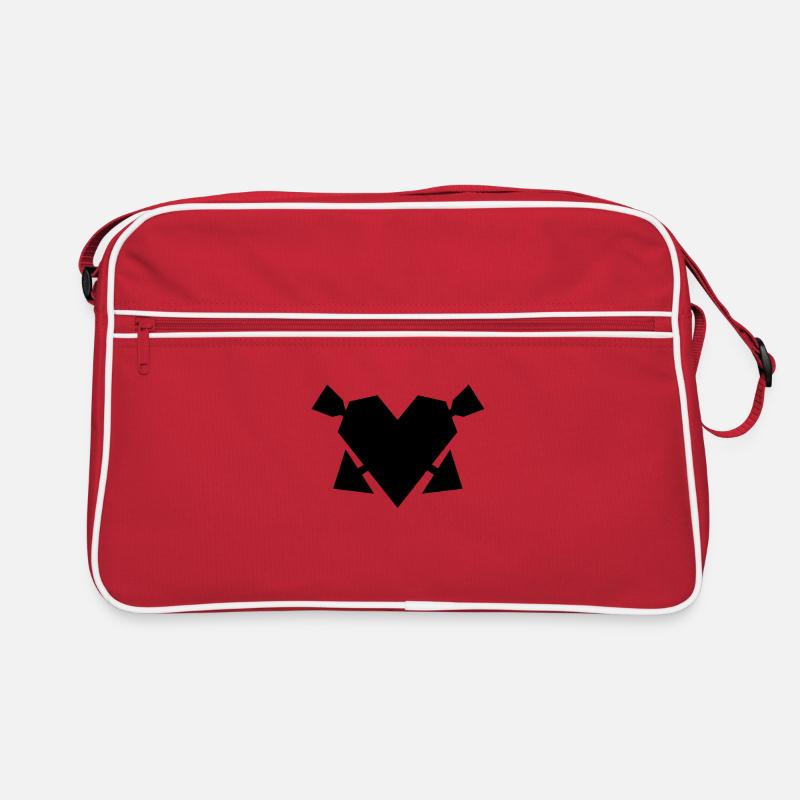 Herz mit Pfeile Retro Tasche
