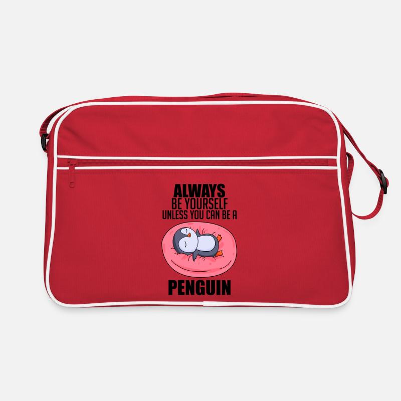 Pinguin Pinguine Spruch Retro Tasche