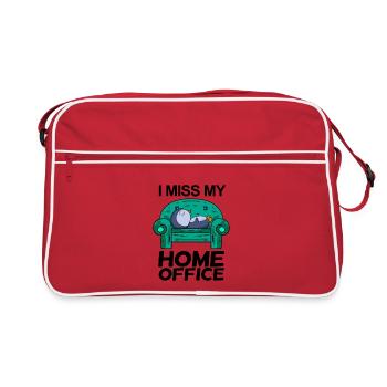 Bureau à domicile Miss Humour Drôle - Sac Retro - rouge/blanc - Devant