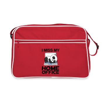 Bureau à domicile Miss Humour Drôle - Sac Retro - rouge/blanc - Devant