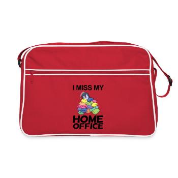 Bureau à domicile Miss Humour Drôle - Sac Retro - rouge/blanc - Devant