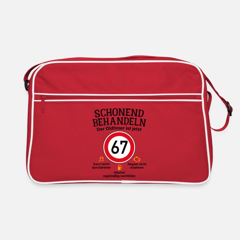 67. Geburtstag Schonend Behandeln Oldtimer Ist 67 Retro Tasche