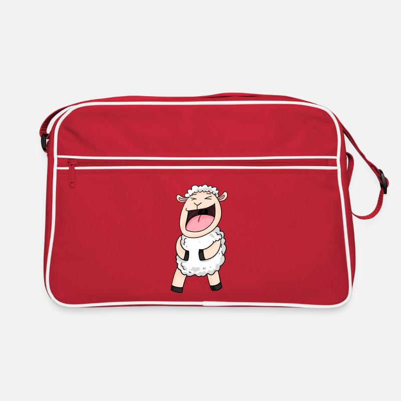 Sheep laughs Retro Bag
