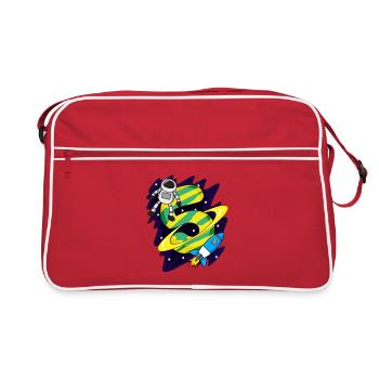 5 Birthday Boy Astronaut - cinq ans - Sac Retro - rouge/blanc - Devant
