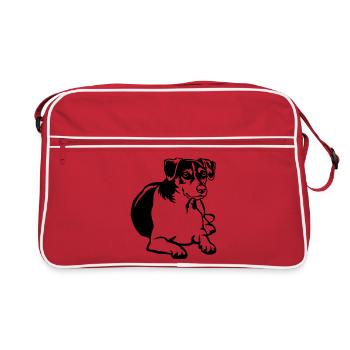 Dansk Svensk Gaardhond - Sac Retro - rouge/blanc - Devant