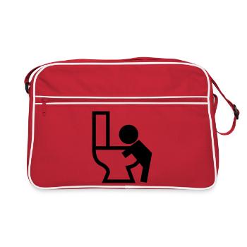 Vomissements Puck malade - Sac Retro - rouge/blanc - Devant