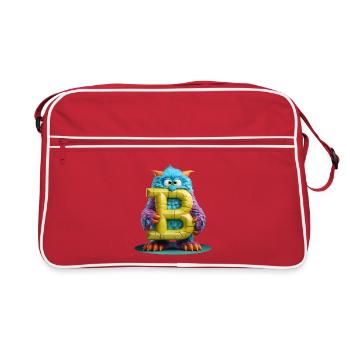 Monster B Giant Plush - Retro Bag - red/white - Front